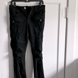 Rue21 zipper ripped skinny jeans 👖